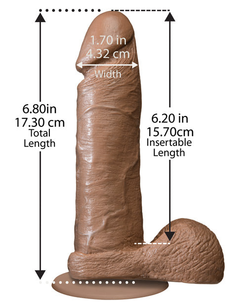 6-Inch Realistic Dildo with Balls | Brown Big Dildo | Suction Cup Dildo