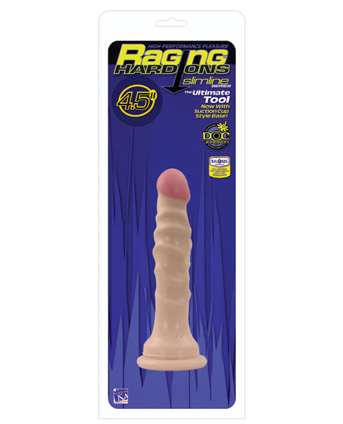 Raging Hard Ons Realistic Dildo | Slimline 4.5" Big Dildo | Flesh Suction Cup Dildo