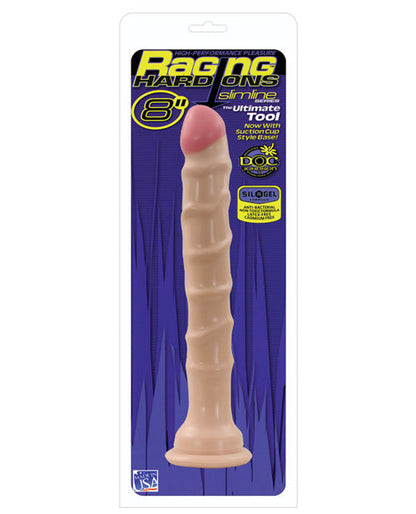 Raging Hard Ons Realistic Dildo | Slimline 8" Big Dildo | Suction Cup Dildo | Anal Dildo