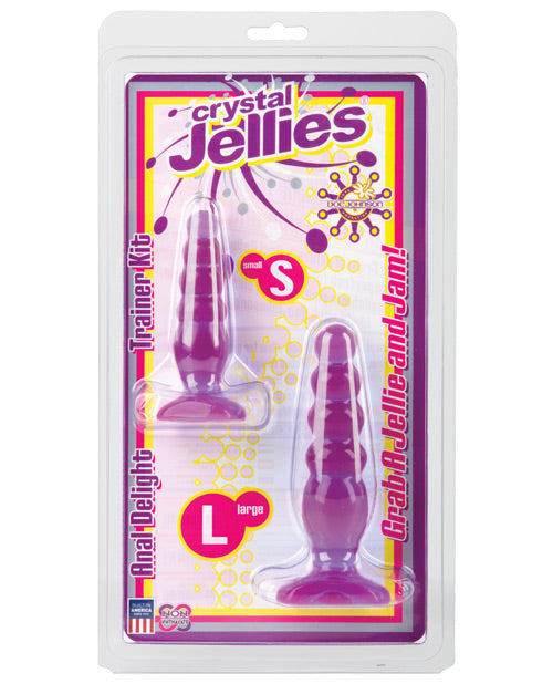 Crystal Jellies Anal Delight Trainer Kit - Purple