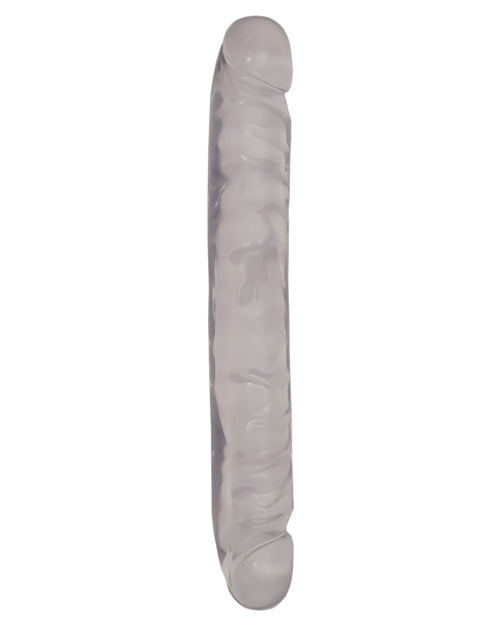 Crystal Jellies Realistic Dildo | 12" Big Dildo | Double Dildo | Clear Giant Dildo | Large Dildo