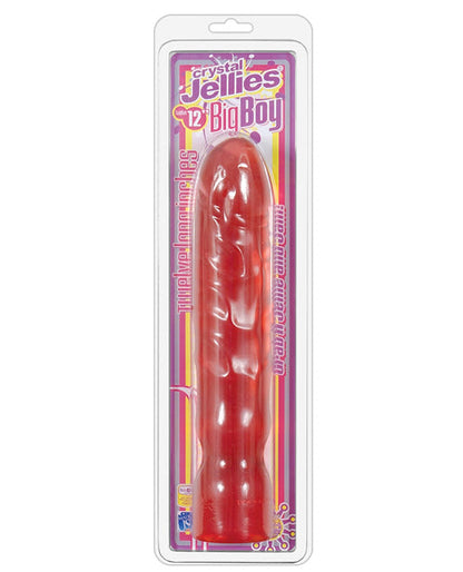 Crystal Jellies Realistic Dildo | 12" Big Dildo | Pink Dildo | Large Dildo | Girthy Giant Dildo