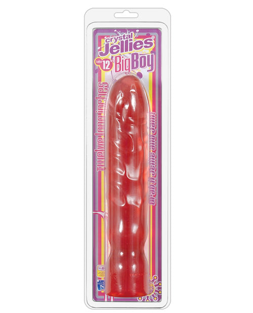 Crystal Jellies Realistic Dildo | 12" Big Dildo | Pink Dildo | Large Dildo | Girthy Giant Dildo