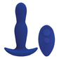 A Play Expander Rechargeable Silicone Anal Plug w/Remote - Royal Blue