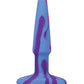 A Play 4" Groovy Silicone Anal Plug - Multicolor/Pink