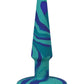 A Play 5" Groovy Silicone Anal Plug - Ocean