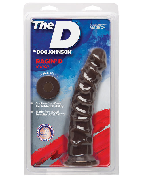 Doc Johnson 8" Big Dildo | Ragin D Realistic Dildo | Chocolate Suction Cup Dildo