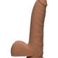 Doc Johnson Realistic Dildo | 7" Big Dildo | Slim Large Dildo with Balls | Caramel Basic Dildo