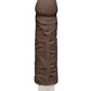 Doc Johnson Realistic Dildo | 7" Big Dildo | Shakin Vibrating Dildo | Chocolate Large Dildo