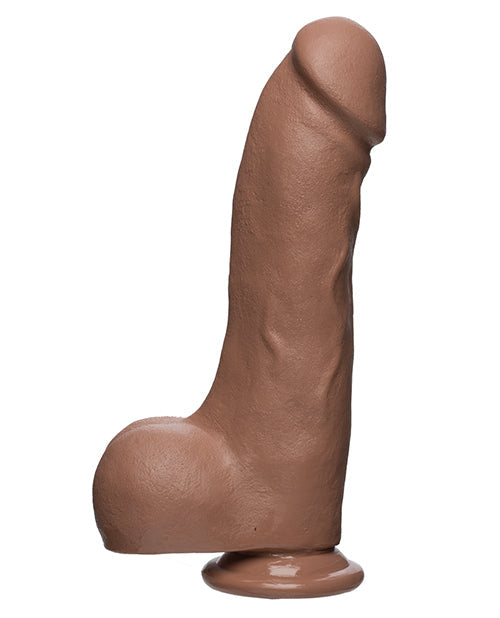 Doc Johnson Realistic Dildo | Caramel 10.5" Big Dildo | Master D Large Dildo with Balls