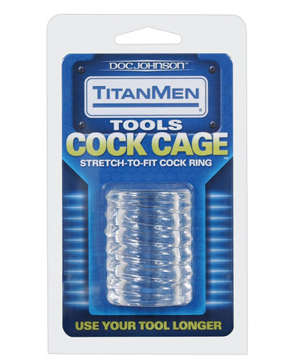 Titanmen Tools Cock Cage - Clear