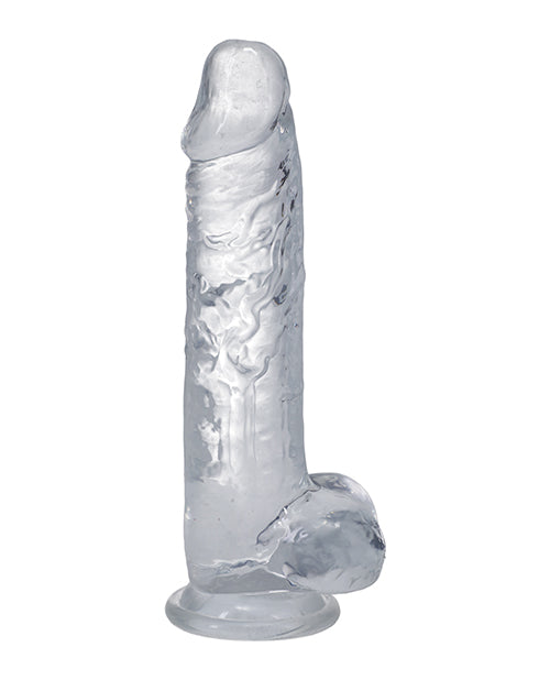 In A Bag 8" Big Dildo | Hands-Free Clear Suction Cup Dildo | Realistic Dildo with Balls