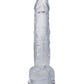 In A Bag 8" Big Dildo | Hands-Free Clear Suction Cup Dildo | Realistic Dildo with Balls