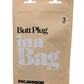 In A Bag 3" Butt Plug - Black