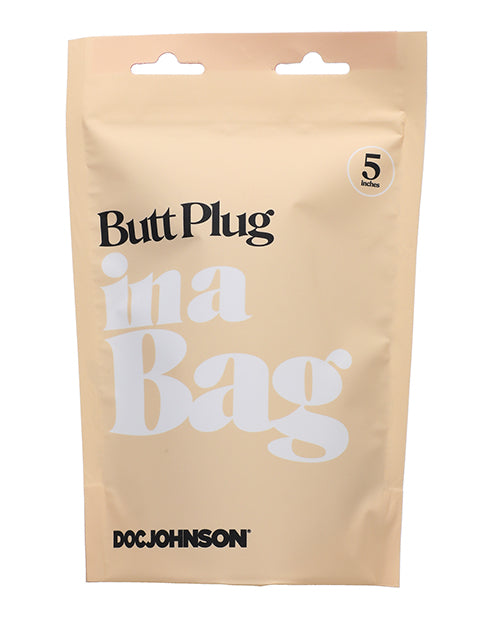 In A Bag 5" Butt Plug - Black