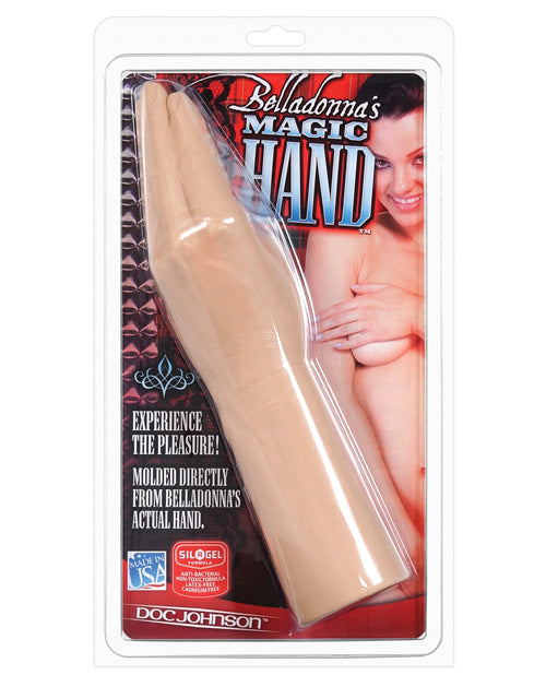 Doc Johnson Realistic Dildo | Belladonna's Magic Hand Replica | Body-Safe 11.5" Big Dildo