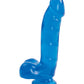 Jelly Realistic Dildo | Hands-Free Suction Cup Dildo | Blue 6-Inch Big Dildo