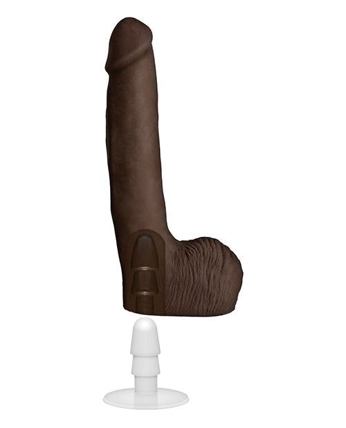 Rob Piper Realistic Dildo with Balls | Suction Cup Dildo | Chocolate 10.5-Inch Big Dildo