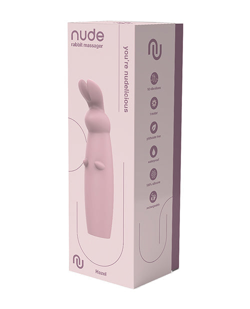 NUDE Hazel G Spot Vibrator | Rechargeable Pink Clit Vibrator | Rabbit Vibrator Massager | Best Vibrator for Women