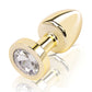 Gemsations 2" Beginners Bling Bling Metal Butt Plug - Gold