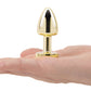 Gemsations 2" Beginners Bling Bling Metal Butt Plug - Gold