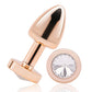 Gemsations 2" Beginners Bling Bling Metal Butt Plug - Rose Gold