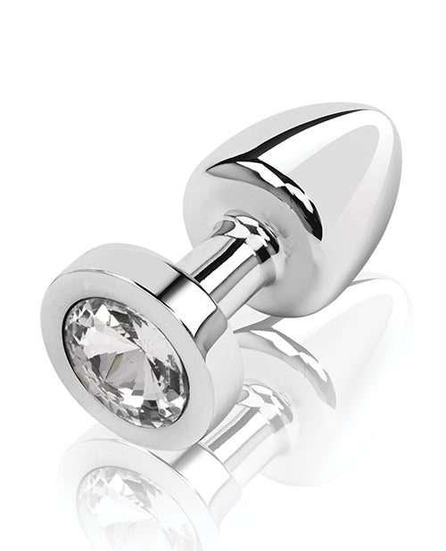 Gemsations 2" Beginners Bling Bling Metal Butt Plug - Silver