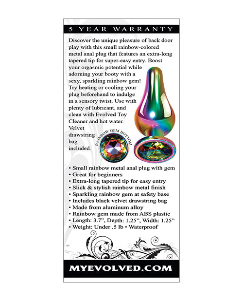 Evolved Rainbow Metal Plug - Small