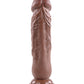 Evolved 7" Big Dildo | Waterproof Realistic Dildo | Latex-Free Dark Suction Cup Dildo