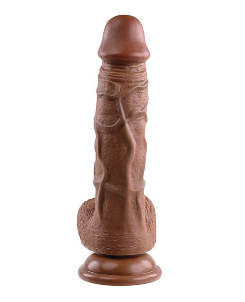 Evolved 8" Big Dildo | Realistic Dildo with Balls | Waterproof Dark Suction Cup Dildo