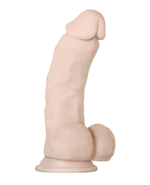 Evolved Supple Realistic Dildo | Poseable Girthy 8.5” Big Dildo | Thick Suction Cup Dildo