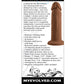 Evolved 6" Big Dildo | Underwater Vibrating Dildo | 10-Speed Dark Suction Cup Dildo