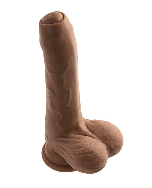 Evolved Peek A Boo Big Dildo | 10-Speed Vibrating Dildo | Dark Suction Cup Dildo