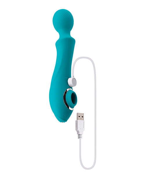 Evolved Sucker Clit Vibrator | Wanderful Wand Vibrator | Best Vibrator for Women | Teal Clit Sucking Vibrator