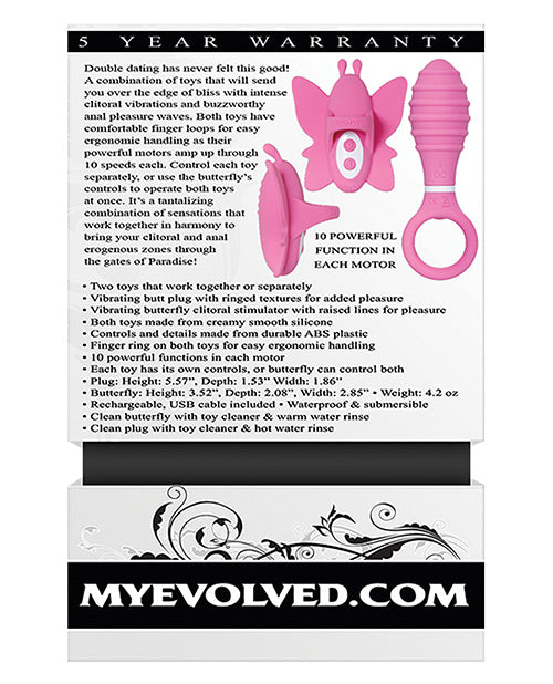 Evolved Finger Vibrator | Double Date Small Vibrator | Pink Vibrator | Best Vibrator for Women