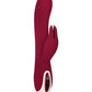 Evolved Inflatable Bunny Dual Stim Rechargeable - Burgundy