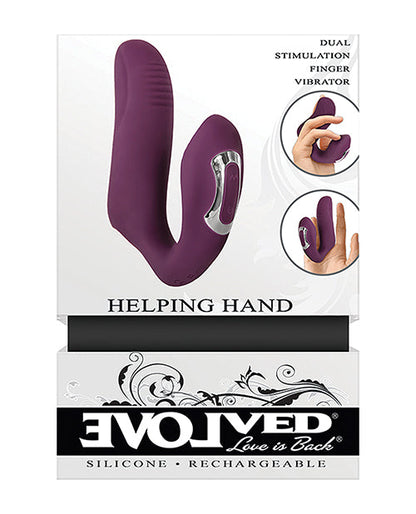 Evolved Finger Vibrator | Helping Hand Clit Vibrator | Purple Waterproof Small Vibrator | Best Vibrator for Women