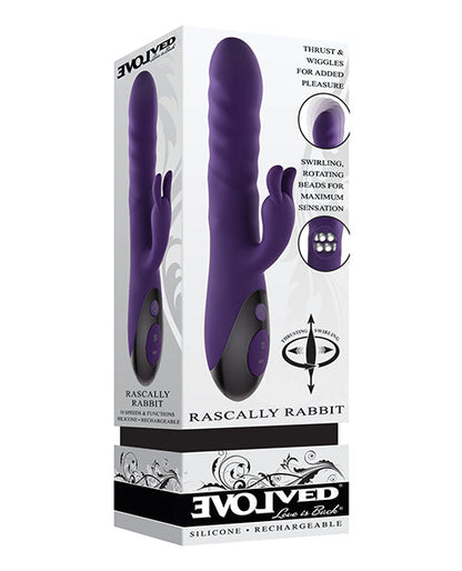 Evolved Rascally Rabbit Vibrator | Purple G Spot Vibrator | Thrusting Vibrator | Clit Vibrator