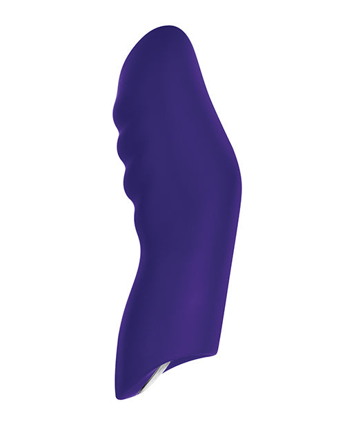 Femme Funn Finger Vibrator | Dioni Wearable Best Vibrator for Women | 20-Mode Large Dark Purple