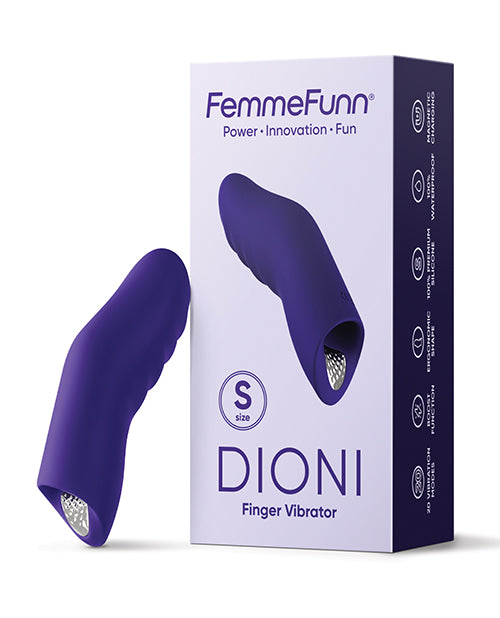 Femme Funn Finger Vibrator | Dioni Wearable Small Vibrator | Dark Purple Best Vibrator for Women