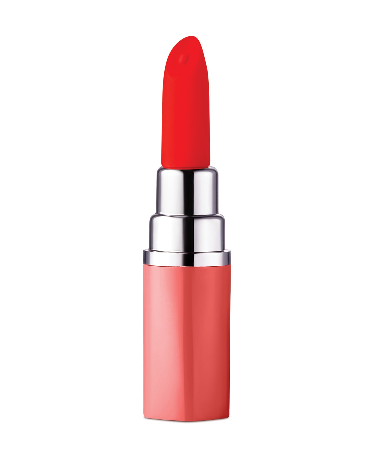 Luv Inc. Lipstick Vibrator w/4 Heads - Coral