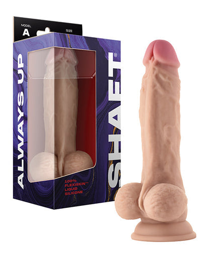 Shaft Model A Realistic Dildo | Flexskin Liquid Silicone Dildo | Pine 8.5" Big Dildo with Balls