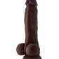 Shaft Model A Realistic Dildo | Mahogany Flexskin Silicone Dildo | 8.5" Big Dildo with Balls