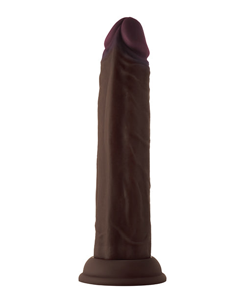 Shaft Model J Realistic Dildo | Flexskin Liquid Silicone Dildo | Mahogany 8.5" Big Black Dildo