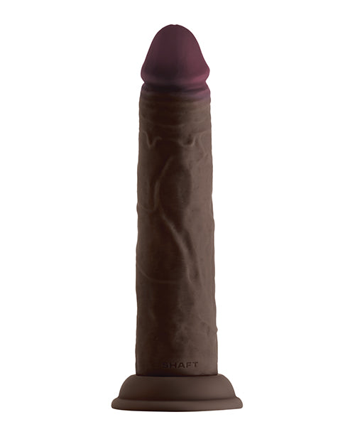 Shaft Model J Realistic Dildo | Flexskin Liquid Silicone Dildo | Mahogany 8.5" Big Black Dildo