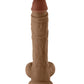 Shaft Model A Realistic Dildo | Oak Flexskin Liquid Silicone Dildo | 10.5" Dildo with Balls