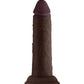 Shaft Model J Realistic Dildo | Flexskin Liquid Silicone Dildo | Mahogany 5.5" Big Black Dildo