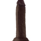 Shaft Model J Realistic Dildo | Flexskin Liquid Silicone Dildo | Mahogany 5.5" Big Black Dildo