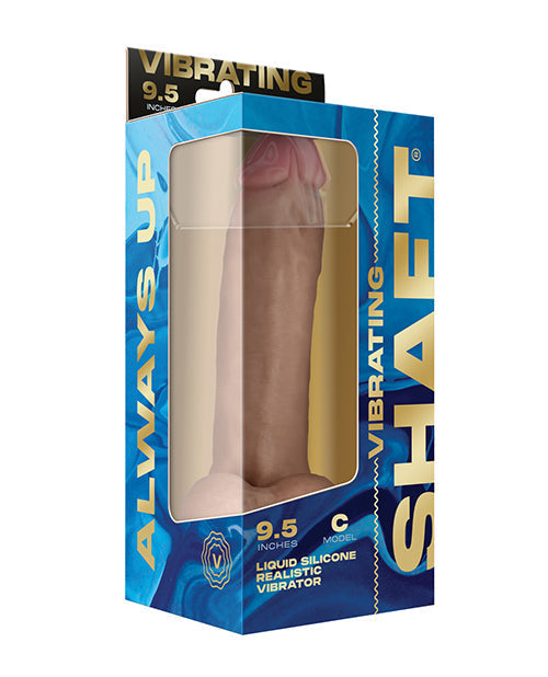 Shaft Flexskin Realistic Dildo | Pine Silicone Dildo | 9.5" Big Dildo | Vibrating Dildo with Balls