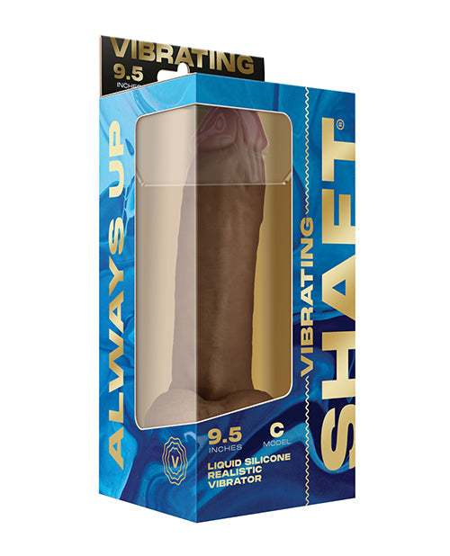 Shaft Flexskin Realistic Dildo | Curved Silicone Oak 9.5" Big Dildo | Vibrating Dildo with Balls